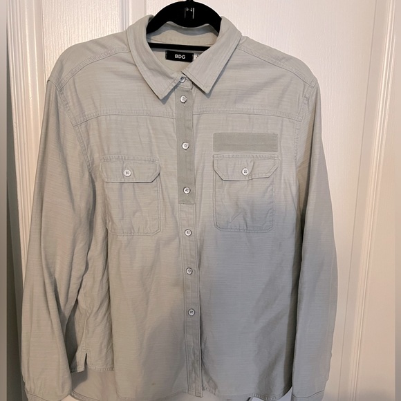 Light denim chambray button up shirt - Picture 3 of 3